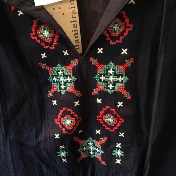 Navajo print navy tunic - Picture 2 of 3